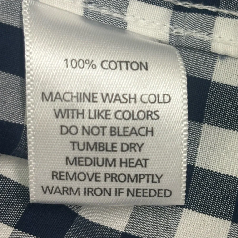 UNTUCKit Navy and White Plaid Shirt‎